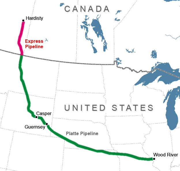 Enbridge pipeline route